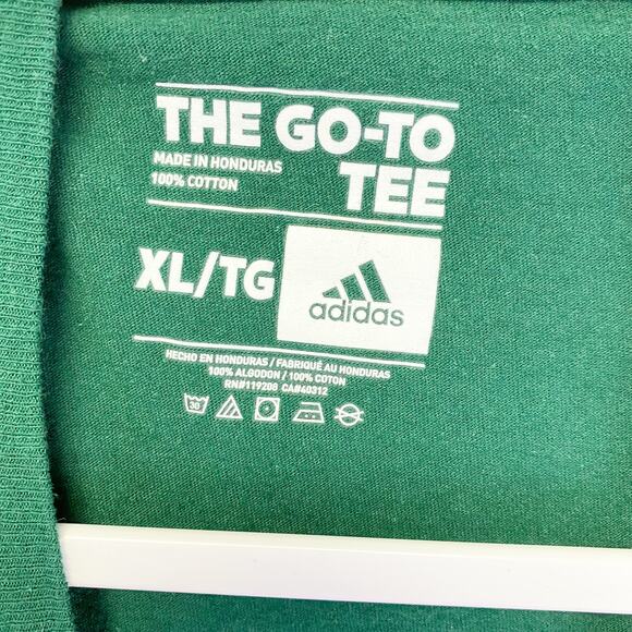 Adidas T-Shirt Men's Eagles Unite Green White Graphic The Go To Tee Size XL - Picture 8 of 8